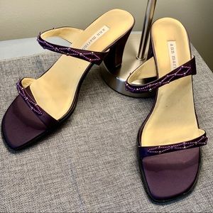 Ann Marino Plum color Heels size 8.5 NWOT